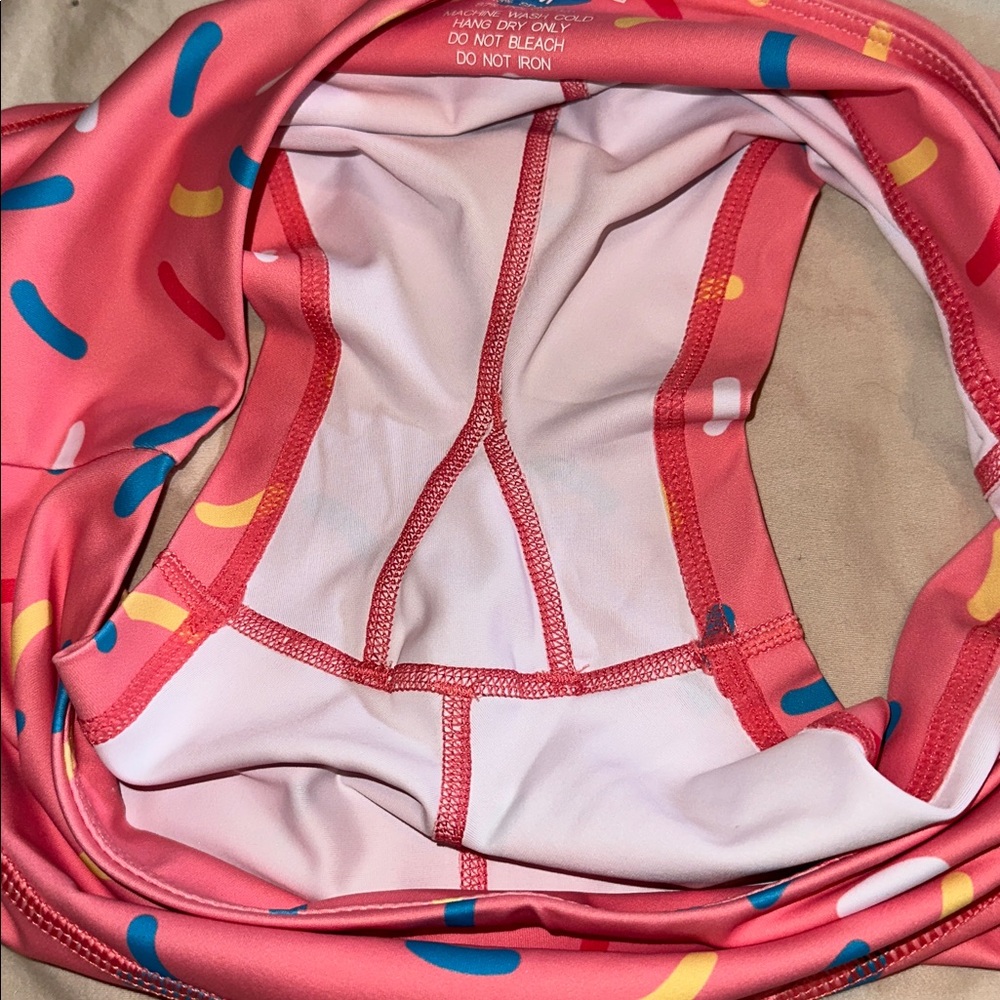 🍩 Feed Me Fight Me 🍩 *NEW* Women's Pink Donut Sprinkle Athletic Workout Shorts - Picture 10 of 12